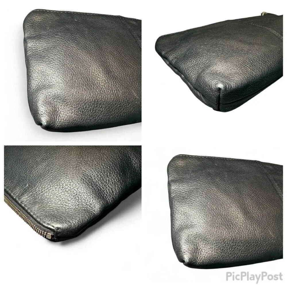 GUCCI Black Pebbled Leather Sienna Tassel Clutch Bag - Picture 11 of 15